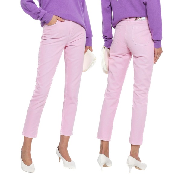 SANDRO Cotton High-Rise Slim Pants (FR 38/ US 6) - Picture 1 of 16